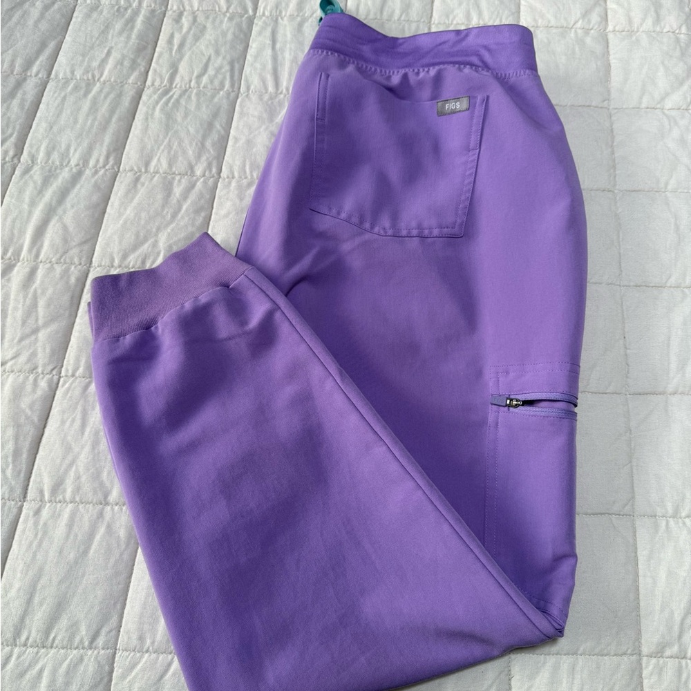 Figs Purple Zamora Jogger Scrub Pant LP